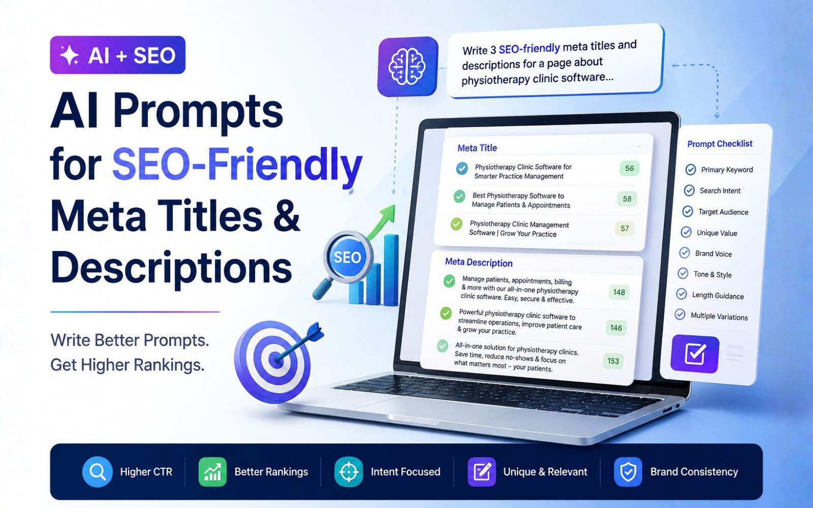 AI Prompts for SEO-Friendly Meta Titles & Descriptions