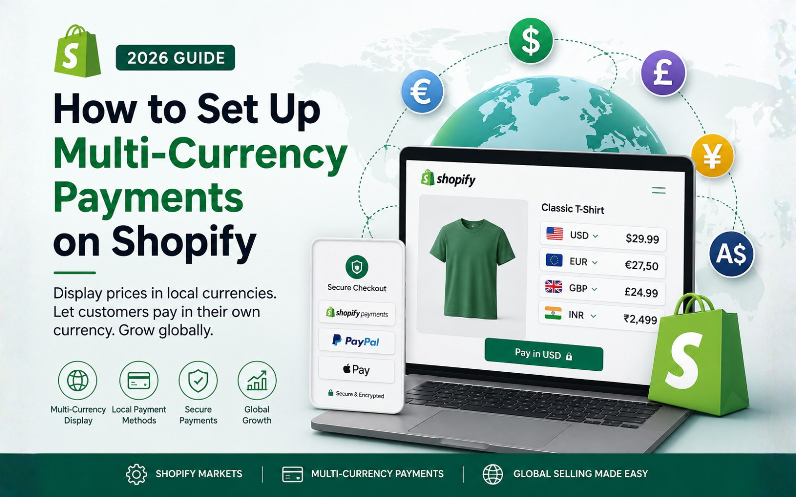 How to Set Up Multi-Currency Payments on Shopify (2026 Guide)