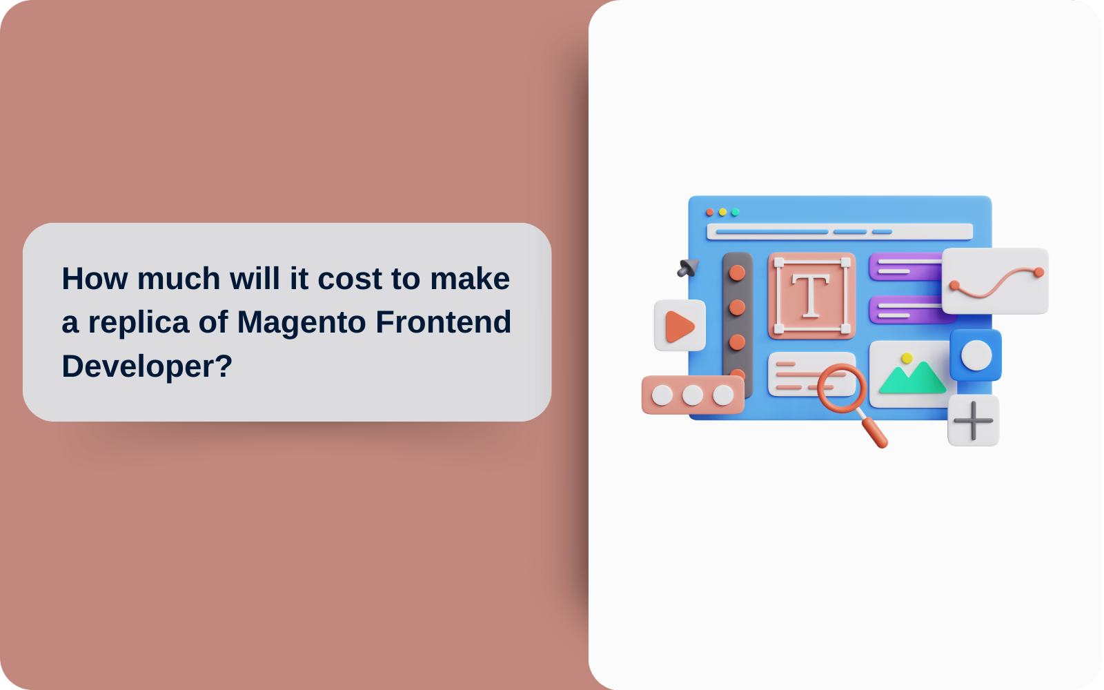 How much will it cost to make a replica of Magento Frontend Developer?