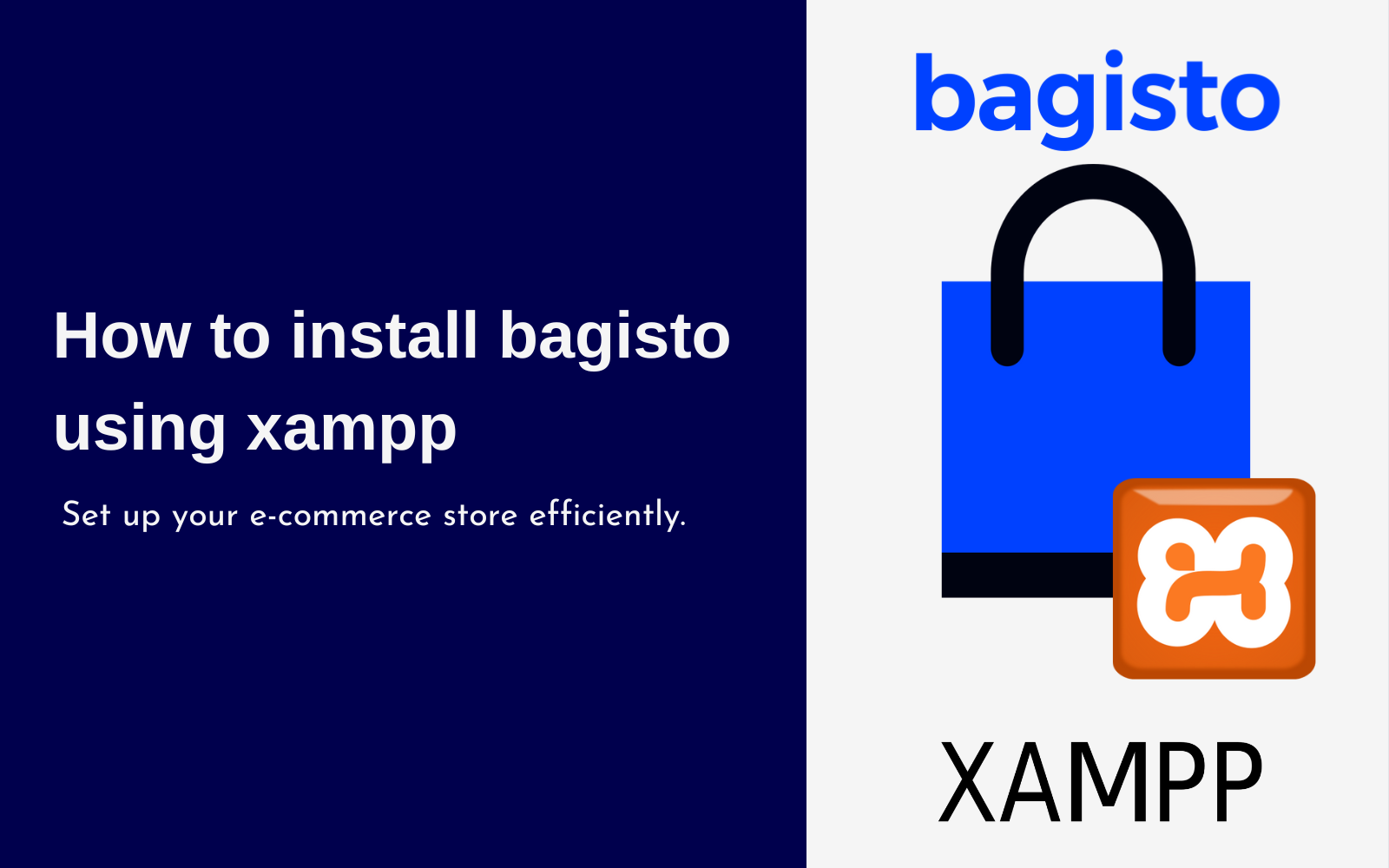 How to install bagisto 2.0 using xampp on Windows