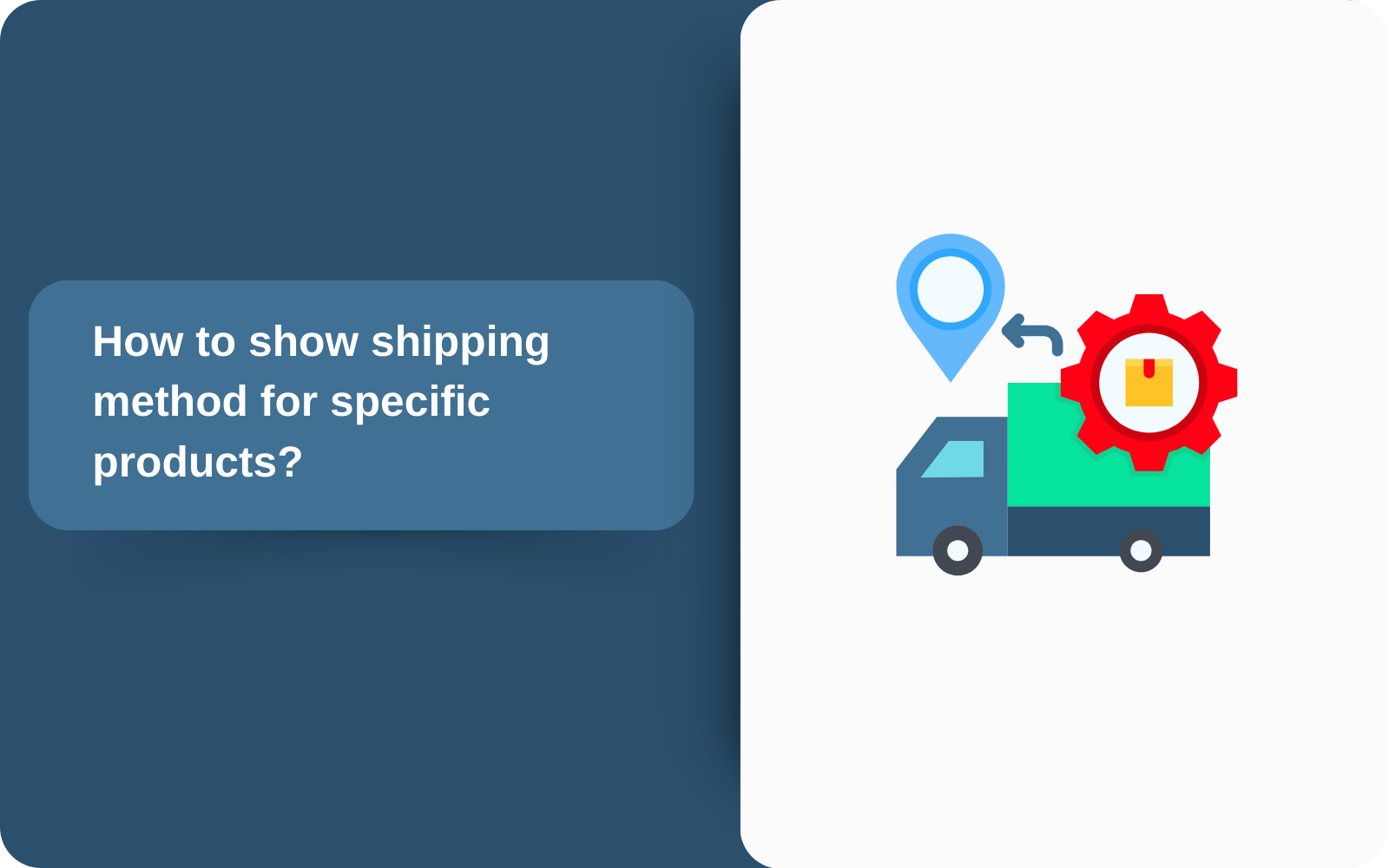 How to show shipping method for specific products?