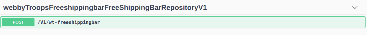Api for freeshipping bar