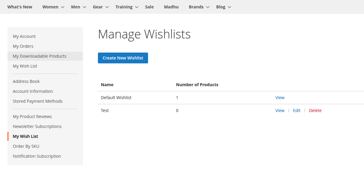 Delete your wishlist