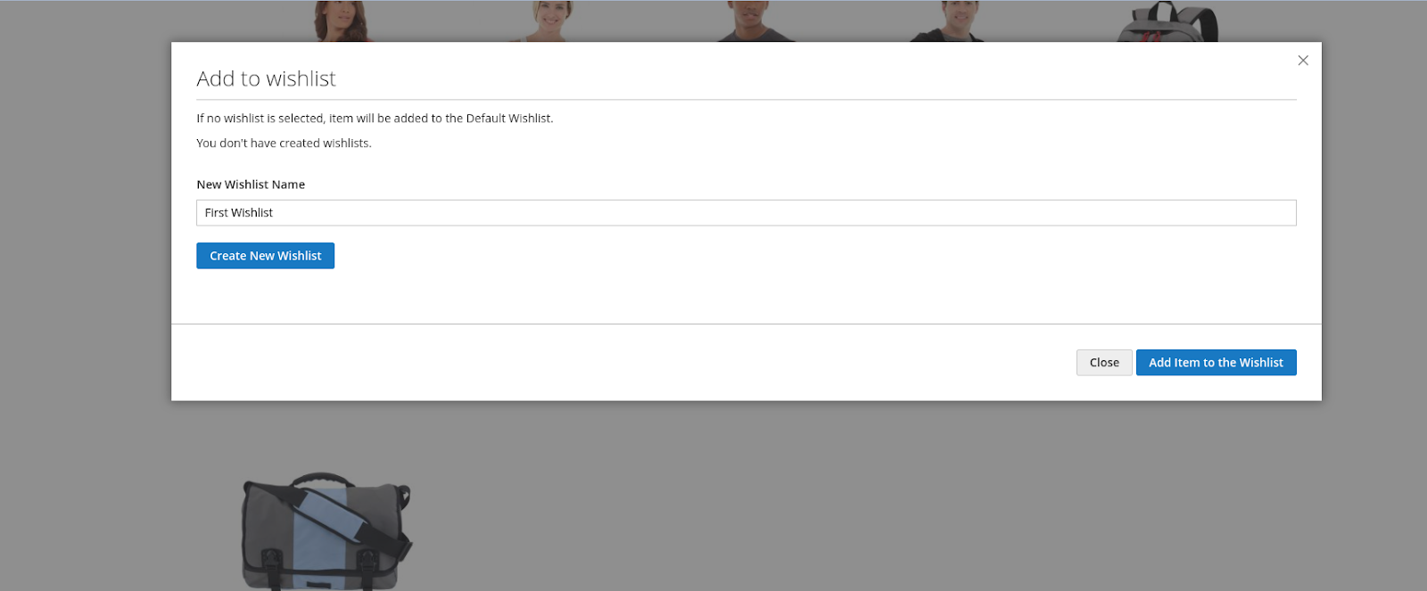 Create Multiple Wishlist