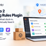 A shipping rules plugin for Magento adds conditional rate logic that the native platform can't express: postcode ranges, per-SKU surcharges, stacked conditions and multiple active rate tables. Magento 2 ships with flat rate, free shipping, table rates and cart price rules, which cover most simple stores. You need a plugin when your rules outgrow those four. Key takeaways Magento 2 has four native shipping tools: flat rate, free shipping, table rates and cart price rules. Most small catalogues never need more. Table rates support exactly three conditions, and only one rate table can be active at a time. Magento does not support postcode ranges in table rates. This single limitation drives more plugin purchases than any other. When free shipping is set in both the configuration and a cart price rule, the configuration setting wins. Before you buy, write your rules out in plain English. If every one maps to a native condition, you're buying something you already own. If you've searched for a shipping rules plugin for Magento, you've probably already hit the wall. You wanted to charge differently for three postcode bands, or add a surcharge on bulky SKUs, or run separate rate tables for two websites, and Magento quietly refused. The admin didn't throw an error. It just didn't have the field you needed. This guide covers what Magento 2 can do on its own, exactly where it stops, and how to tell whether a plugin is the right answer or whether you're about to pay for a feature that's already sitting in Stores > Configuration. Everything below about native behaviour is taken from Adobe's current Commerce documentation, verified on the date at the bottom of this page. Where something is a judgement call rather than documented behaviour, we say so. What does a shipping rules plugin for Magento actually do? The term covers a wide range of products, which is part of why comparing them is frustrating. Broadly, a shipping rules plugin for Magento does one or more of four things. It extends the condition set. Native table rates let you vary a rate by weight, price or item count against a destination. A rules plugin typically adds product attributes, cart attributes, customer group, SKU, category, date windows, and combinations of all of them. It allows multiple active rate sets. Magento permits one table rate dataset per scope at a time. Plugins usually let you define many named rules that evaluate together. It adds rate assembly logic. Surcharges, per-item fees, handling percentages applied conditionally, minimum and maximum caps, and rules that stack or override one another in a defined priority order. It changes what the customer sees. Custom method labels per rule, estimated delivery dates, or hiding methods that don't apply rather than showing them greyed out. Note what isn't on that list: carrier connectivity. A rules plugin computes prices. It doesn't fetch live rates from DHL or print labels. That's a carrier integration, which is a different product entirely. Stores regularly buy one when they needed the other. What can Magento do natively, without any plugin? More than most people assume. Here are the four built-in tools, and what each is genuinely good at. Flat rate A single price, charged per order or per item, optionally restricted by country. It sounds trivial, and it is, but a surprising number of stores with one warehouse and one domestic market run on flat rate forever and never have a shipping support ticket. If your logistics cost is roughly constant per parcel, this is the correct answer and anything more is overhead. Free shipping Configured under Stores > Configuration > Sales > Delivery Methods > Free Shipping. The important fields are Minimum Order Amount and Include Tax to Amount. That second field matters more than its placement suggests. Set to Yes, the qualifying total is calculated as Subtotal + Tax − Discount. Set to No, it's Subtotal − Discount. Two stores with an identical "free over 100" promise will qualify different carts depending on this one dropdown, and neither is wrong — but you need to know which one you picked, because every other part of your storefront that mentions the threshold has to agree with it. Table rates The workhorse. Table rates reference an imported spreadsheet to calculate a rate from one of three conditions: Weight v. Destination Price v. Destination Number of Items v. Destination You export a tablerates.csv from the admin, fill it in, and import it back. An asterisk acts as a wildcard for all values in a column. Cart price rules Found under Marketing > Promotions > Cart Price Rules, and frequently overlooked in shipping discussions because they live in the marketing section. A cart price rule can grant free shipping conditionally. For a threshold promotion, the documented setup is: In Conditions, add Cart Attribute > Subtotal, "equals or greater than", and your threshold value. In Actions, set Apply to "Percent of product price discount", Apply to Shipping Amount to Yes, and Free Shipping to "For matching items only". Between table rates and cart price rules, Magento can express a genuinely wide range of commercial shipping policies without a single line of custom code. Where do native Magento shipping rules break down? Here are the hard limits, in roughly the order stores hit them. Postcode ranges are not supported. In table rates you may use an asterisk to allow all codes within a region or state, or specify a single code for a specific location. There's no "SW1 to SW19" syntax. If your carrier prices by postcode band — and UK, Australian and most Gulf carriers do — you are looking at one CSV row per postcode, or a plugin. This is the single most common trigger for buying one. Only one set of table rate data can be active at a time. You cannot run a weight-based table for heavy goods and a price-based table for everything else. You pick one condition type and one dataset per scope. Three conditions, and that's the list. No product attribute conditions, no category conditions, no customer group conditions inside table rates. Customer group logic has to move to cart price rules, which can't set a rate — only discount one. The CSV is fussy, and fails quietly. The Country column must contain a valid three-character code. Values in the Weight (and above) column accept a maximum of four decimal places; more than that causes the import to fail outright. Rows must be sorted with specific locations above wildcard locations, so absolute values are processed before wildcards. Get the sort order wrong and your rates will be subtly incorrect rather than visibly broken, which is worse. Free shipping has a precedence rule people forget. When both the configuration setting and a cart price rule could apply to the same order, the configuration setting takes precedence over the cart rule. If you have a 50 threshold in configuration and a 75 cart rule for a specific customer group, the configuration wins and your segmentation silently does nothing. Cart price rules depend on cron. Price rules are processed with other system rules, and processing frequency depends on your cron configuration. A rule that looks saved and active in the admin may not be live on the storefront yet. Coupon conditions tied to checkout options resolve late. If a coupon rule has conditions specifying shipping or payment methods, those conditions can only be met in checkout after the shopper has selected that method. The coupon then applies at the last step. Customers read this as "my code didn't work" and contact support. How do you decide between native config and a shipping rules plugin? Do this before you look at a single product page. Write every shipping rule your business actually has, in plain sentences, the way you'd explain them to a new warehouse hire. Then map each one. Your rule Native Magento? Which tool One price per parcel, domestic only Yes Flat rate Free over a cart value Yes Free shipping config Free over a value, for one customer group only Yes Cart price rule Rate varies by weight band and country Yes Table rates (Weight v. Destination) Rate varies by order value and country Yes Table rates (Price v. Destination) Rate varies by postcode band No Plugin, or one row per code Weight bands for some products, value bands for others No Plugin Surcharge on specific SKUs or a "bulky" attribute No Plugin Different rate tables per website or store view Partly Scope config, then plugin Live rates and labels from a named carrier No Carrier integration, not a rules plugin If every line comes back "yes", stop. You don't need to buy anything, and adding a plugin to a store that doesn't need one costs you a dependency on every future upgrade. If two or more lines come back "no", a plugin is probably cheaper than the alternative, which is custom development. If exactly one line comes back "no", think about whether the rule is worth the dependency. Sometimes the right move is to change the commercial policy rather than the software. A postcode band that exists because of one awkward carrier contract may be easier to renegotiate than to encode. What should you look for in a shipping rules plugin for Magento? Once you've decided you need one, these are the questions that predict whether you'll be happy in two years. Does it state current version compatibility explicitly? Adobe Commerce 2.4.9 is tested with PHP 8.5. 2.4.8 runs on PHP 8.4 and 8.3; 2.4.7 on 8.3 and 8.2. A plugin whose latest release targets an older line will need work before it installs on a current store. Check the release date, not just the marketing copy. Does it compute rates server-side? Some cheaper products apply their logic in the frontend only. The rate the shopper sees and the rate written to the order then diverge, which surfaces as revenue leakage months later. The rule logic must run in the rate collection, not in a template. How does it handle rule priority? With more than a handful of rules, two will eventually match the same cart. You want an explicit, documented priority or stacking model, not whichever rule happens to be found first. Is it compatible with your checkout? If you're on Hyvä, or a one-step checkout extension, ask directly. Shipping rate display is one of the areas where checkout replacements and rate plugins conflict most often. Can you export and version your rules? Rules are business logic. If they only exist as rows in an admin grid with no export, you have no way to review a change or roll one back. What happens on an uninstall? Ask what the store does if the plugin is disabled mid-season. The honest answer is usually "those methods disappear from checkout", which is worth knowing before Black Friday rather than during it. How do you set up table rate shipping step by step? If you've concluded native is enough, here's the documented flow. Step 1: configure the defaults. Go to Stores > Settings > Configuration, open Sales > Delivery Methods, and expand Table Rates. Set Enabled to Yes. Enter the Title shown during checkout (the default is "Best Way") and a Method Name that appears as a label next to the calculated rate. Choose your Condition from the three options. If your catalogue includes virtual products, decide on Include Virtual Products in Price Calculation. Virtual products have no weight, so they can't change a Weight v. Destination result, but they will change a Price v. Destination or item-count result. Set the handling fee if you charge one: Calculate Handling Fee as Fixed or Percent, then the rate. Enter a fixed fee as a decimal such as 4.90. Enter a percentage as a decimal too — six percent is entered as .06, not 6. This trips up almost everyone the first time. Set Ship to Applicable Countries, decide whether to Show Method if Not Applicable, and set the Sort Order, where 0 appears first. Step 2: prepare the data. Set the Store View scope at the top left, then click Export CSV and open the file in a spreadsheet. Fill in your rates, remembering the four rules that will otherwise bite you: three-character country codes, asterisks as wildcards, specific rows sorted above wildcard rows, and no more than four decimal places in the weight column. Step 3: import. Back in the Table Rates section, set the Store View to the right scope, choose your file for Import, and save the configuration. Step 4: verify. Run several test orders to different addresses and confirm the shipping and handling rates calculate correctly. Do this with addresses that sit exactly on your band boundaries, because off-by-one errors at band edges are the most common table rate defect. How do you build a free shipping threshold rule correctly? Two routes, and the choice has consequences. Route one, configuration. Set Minimum Order Amount under Free Shipping. Simple, global, and it takes precedence over cart rules. Use it when the threshold is a single store-wide promise. Route two, cart price rule. Use the Conditions and Actions settings described earlier. Use it when the threshold varies by customer group, website, date window or coupon. If you need route two to work, be careful with route one. Adobe's own guidance for combining free shipping with table rates is to set the Minimum Order Amount so high that it is never met, which prevents the configuration from firing and leaves the price rule in control. It's a blunt technique, but it's the documented one. At carrier level there's a third layer. Carrier configurations such as UPS have their own Free Method setting, an Enable Free Shipping Threshold toggle, and a Free Shipping Amount Threshold value. If free shipping isn't appearing despite correct configuration, this is usually where the problem is hiding. What are the most common shipping rule mistakes we see? Thresholds that disagree across the site. The banner says 50, the cart says 50, and the rule counts tax so the real figure is 46 or 54 depending on the basket. Pick your Include Tax to Amount setting first, then write the copy. Rules built on price in a multi-currency store. A price-based table rate in a store selling in three currencies needs its bands checked per currency, not converted once and forgotten. No test for the "no method available" case. Set Show Method if Not Applicable deliberately. A checkout with zero shipping methods and no explanation is a guaranteed abandoned cart, and it's much easier to notice in testing than in analytics. Stacking a rules plugin on top of unfinished native config. Plugins layer on the native rate collection. If your table rate data is wrong, the plugin inherits the problem. Forgetting cron. Covered above, but worth repeating, because "the rule isn't working" and "the rule hasn't been processed yet" look identical from the admin. How do shipping rules interact with checkout performance? Every shipping method registered in your store is asked for a rate each time the quote is recalculated — on address entry, on quantity change, on coupon application. Native methods are cheap because they're local arithmetic. Live carrier lookups are expensive because they're network calls. A rules plugin sits in the cheap category, so in principle it shouldn't hurt. In practice, two things do. The first is rule count: a plugin evaluating two hundred rules against every cart line on every quote refresh will show up in your checkout timings. The second is plugins that make their own external calls for delivery date estimates. If checkout feels slow after adding one, profile the rate collection before blaming the frontend. Our Magento performance optimization playbook covers how to isolate this, and how page speed affects bounce rate explains why it's worth the effort commercially. When should you build a custom shipping carrier instead? There's a third option between native config and a marketplace plugin: a custom carrier module. This is the right answer when your rate logic is genuinely unique to your business — a rate derived from your own fulfilment system, a rate that depends on live stock location, a rate negotiated per customer account. No off-the-shelf rules engine will express that, and bending one into shape costs more than writing the real thing. It's the wrong answer when you're replicating something a plugin already does. Custom code is yours to maintain across every Magento upgrade, and shipping code touches checkout, which is the least forgiving place to carry technical debt. Our view on where that line sits is in Magento extension development: when do you need it. If you're weighing this up, our Magento development team scopes shipping logic as a discovery exercise before any code is written, precisely because the answer is often "you don't need custom code for this". What do most guides on this topic miss? Three things, consistently. They don't mention the postcode range limitation. It's the actual reason most stores need a plugin, and it's rarely stated plainly because it's in the detail of the table rate documentation rather than the headline feature list. They treat free shipping as one feature. It's three — configuration, cart price rule, and carrier-level threshold — with a precedence order between them. Most articles describe one and leave readers confused when their setup doesn't behave. They conflate rate rules with carrier integrations. A list of "best Magento shipping extensions" that mixes rate calculators with carrier connectors isn't comparing like with like. Work out which problem you have first. If it's carrier connectivity, our comparison of local delivery APIs and courier APIs is the more useful starting point, and our roundup of Magento shipping providers in the UAE covers that side for Gulf stores. Glossary Rate collection — the process Magento runs to ask every enabled shipping method for a price for the current quote. Quote — the in-progress cart, including items, addresses and selected methods, before it becomes an order. Scope — the level at which a setting applies: default, website or store view. Table rate data is scoped, which is how multi-site stores get partial separation. Wildcard — the asterisk in table rate CSV columns, meaning "all values in this category". Handling fee — an extra charge added to the calculated shipping cost, configurable as a fixed amount or a percentage. Carrier integration — a module that connects to a courier's API for live rates, labels and tracking. Distinct from a rate rules plugin. Frequently asked questions Does Magento 2 support postcode ranges in shipping rules? Not in native table rates. You can use an asterisk for all codes within a region or state, or specify a single code. Ranges require either one row per postcode or a shipping rules plugin. Can I have more than one table rate configuration active? No. Only one set of table rate data can be active at a time per scope. If you need parallel rate logic, that's a plugin or a custom carrier. Why is my free shipping cart price rule being ignored? Most likely the configuration setting is also applying, and it takes precedence over the cart rule. Check Stores > Configuration > Sales > Delivery Methods > Free Shipping, and check the Free Method and threshold settings on the carrier itself. Why did my table rate CSV import fail? The two documented causes are invalid country codes — the column needs valid three-character codes — and more than four decimal places in the Weight (and above) column. Does a shipping rules plugin give me live carrier rates? No. Rate rules plugins compute prices from your own logic. Live rates, labels and tracking come from a carrier integration, which is a separate type of extension. Will a shipping rules plugin work with Hyvä? Ask the vendor directly for your specific version. Rate display is rendered in the checkout, so compatibility depends on both the plugin and your checkout implementation rather than on Magento alone. How many shipping rules is too many? There's no fixed limit, but rule count affects quote recalculation time. If checkout slows measurably after adding rules, profile the rate collection before changing anything else. Should I set the free shipping threshold with or without tax? Either is valid. What matters is that you choose deliberately and then make every piece of storefront copy match the setting, because Include Tax to Amount changes which carts qualify. Where to go from here Start with the mapping exercise. Write your rules out, match them against the table above, and see how many native Magento can already express. Most stores find at least half of what they were about to buy is already configurable. If you land on the other side of that line and the rules are genuinely beyond native config, the next decision is plugin versus custom carrier, and that one turns on how specific your logic is to your own business rather than on budget. If you'd rather not work through it alone, talk to our team — we'll map your rules against native capability first and tell you honestly whether you need to buy anything. You can also hire Magento developers for the implementation once the approach is settled.